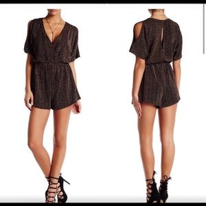 Black & Gold Romper